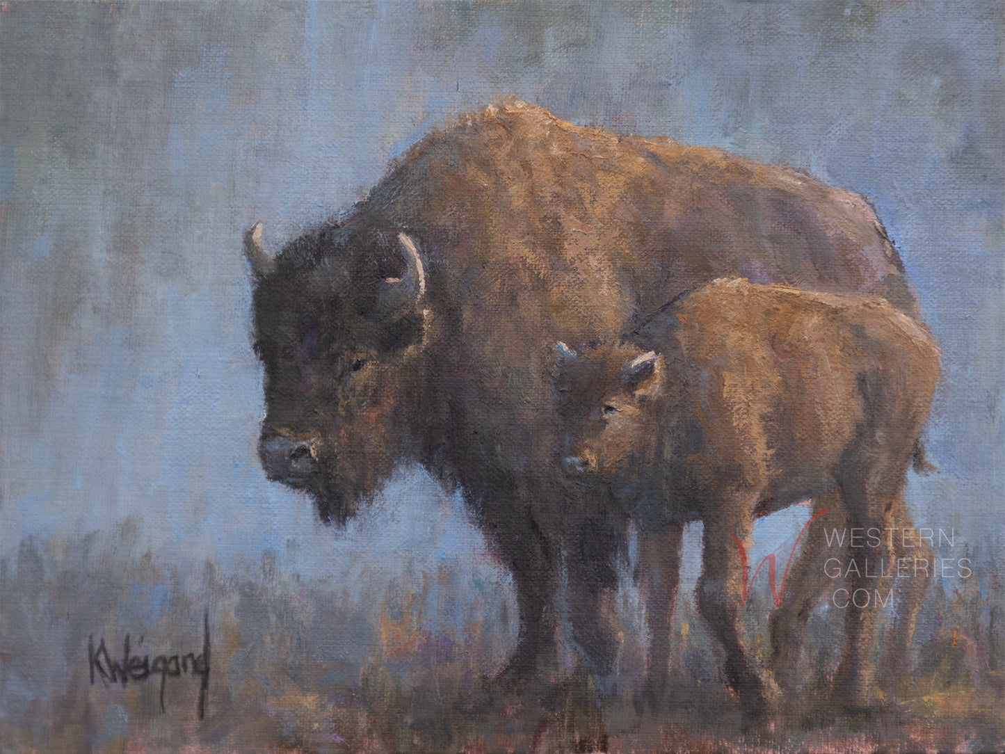 Bison Cow & Calf