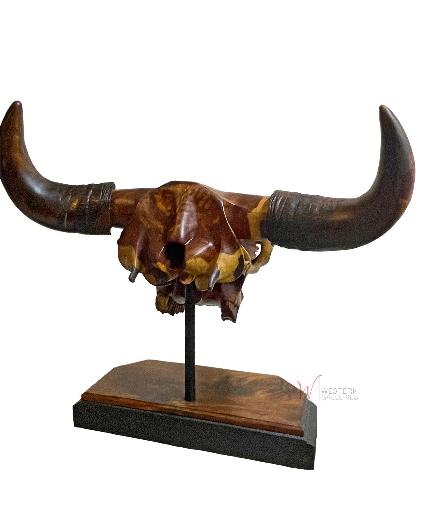 NEW Bison Skull Sculpture by RANDY WOOD
