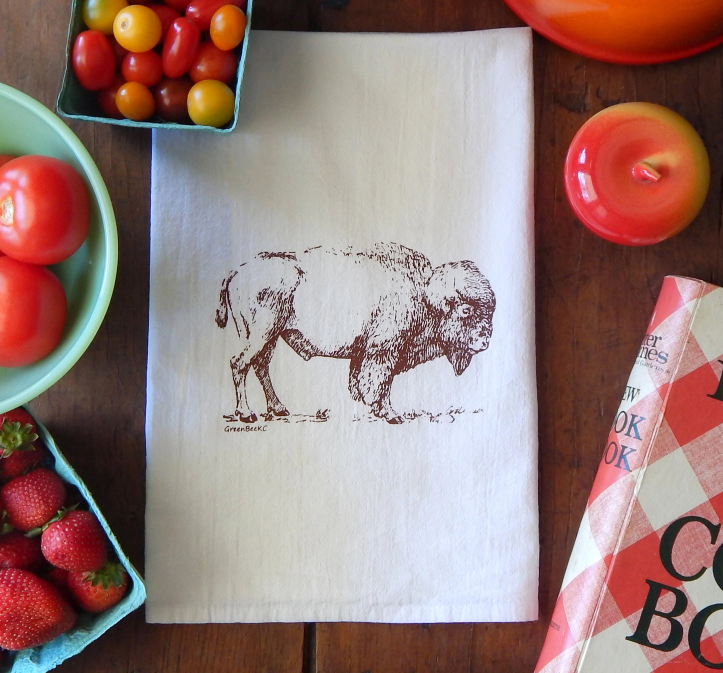 Bison Tea Towel (options) NEW