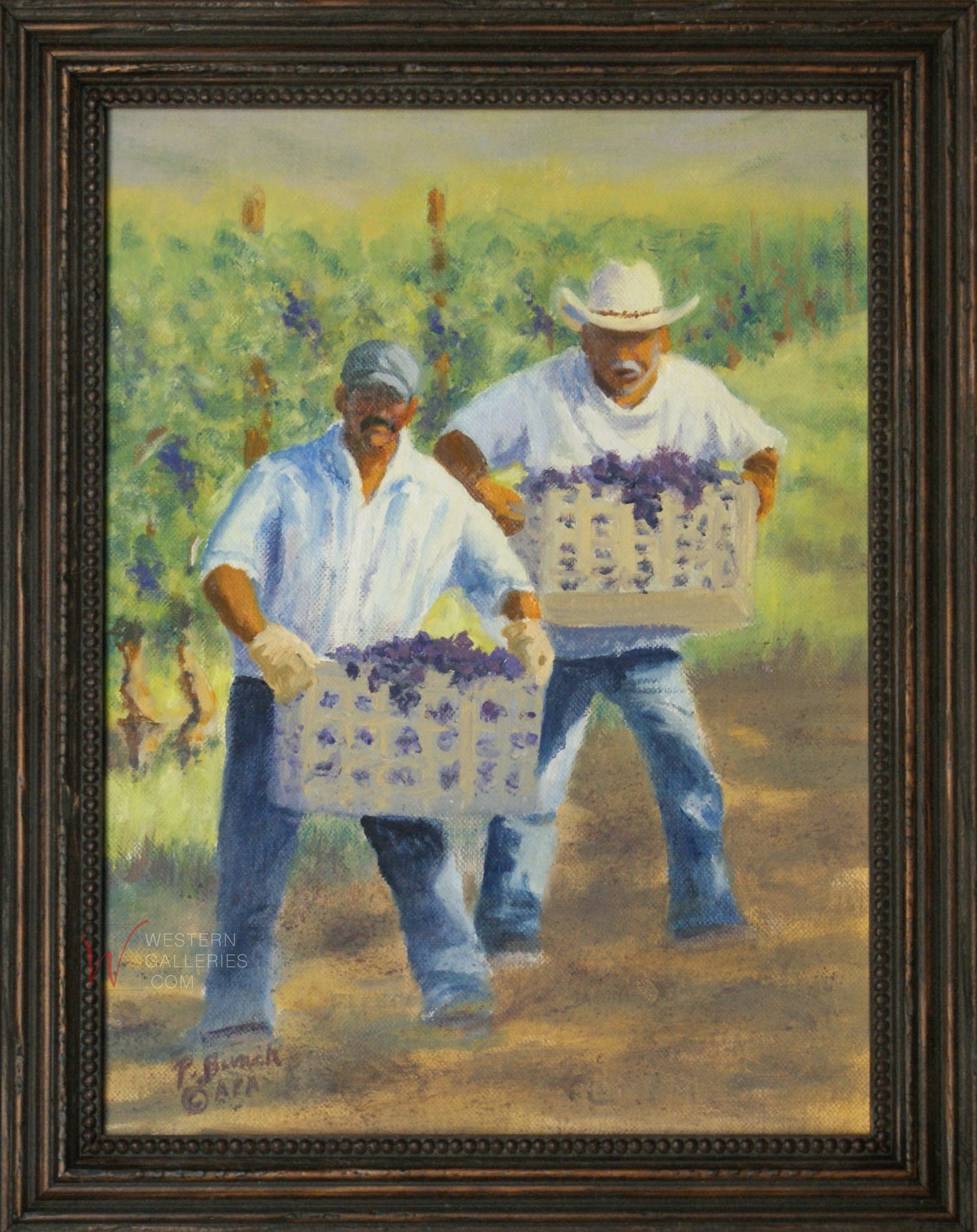 Cowboys Harvesting Grapes NEW