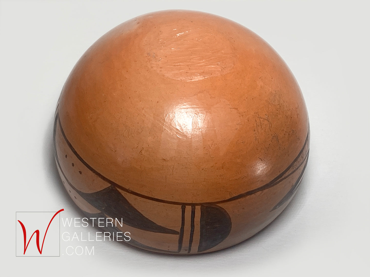 Pottery: Vintage Traditional Hopi Native American Small Redware Bowl