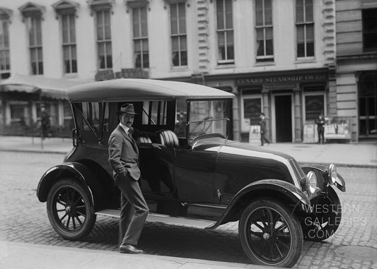 Vintage | Man At Car Street Scene