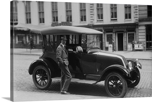 Vintage | Man At Car Street Scene