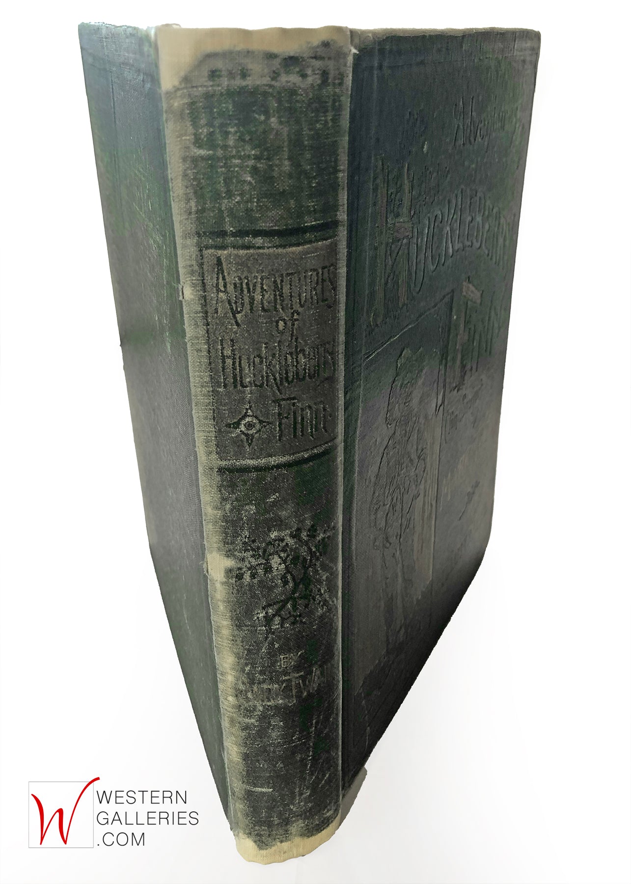 Book: 1st Ed 1885 Adventures of Huckleberry Finn by Mark Twain + Rare Vermont Historical Provenance