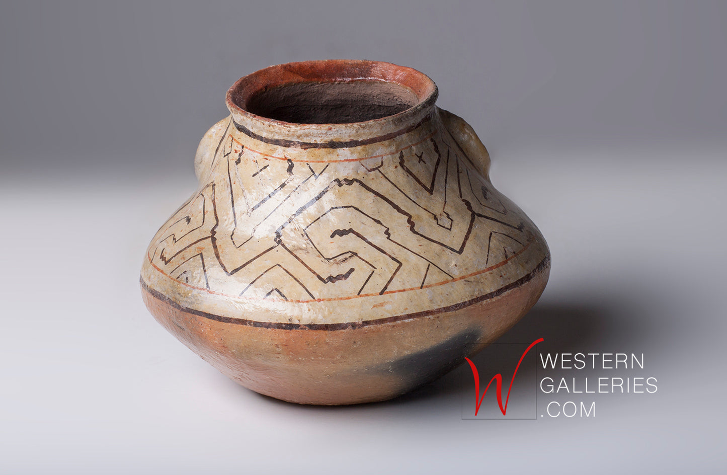 Pottery: Shipibo Tribe Facial Vase, Peru Amazon Jungle