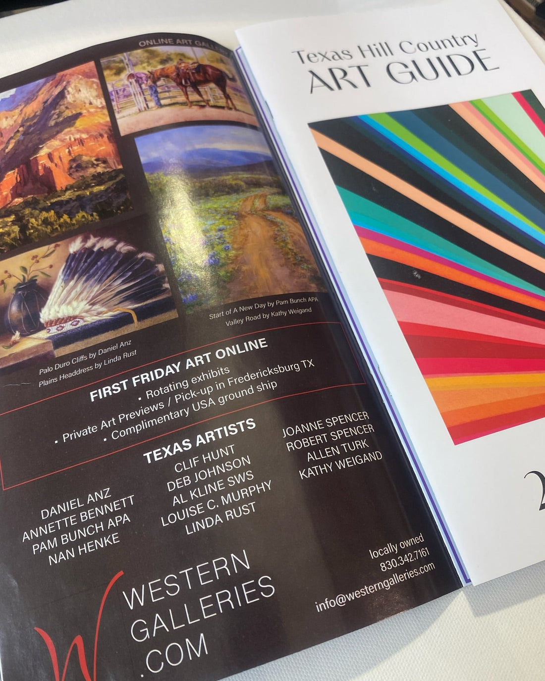 2025 Texas Hill Country Art Guide in Fredericksburg TX