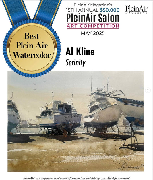 Watercolor artist Al Kline Finalist PleinAir Magazine's national art competition