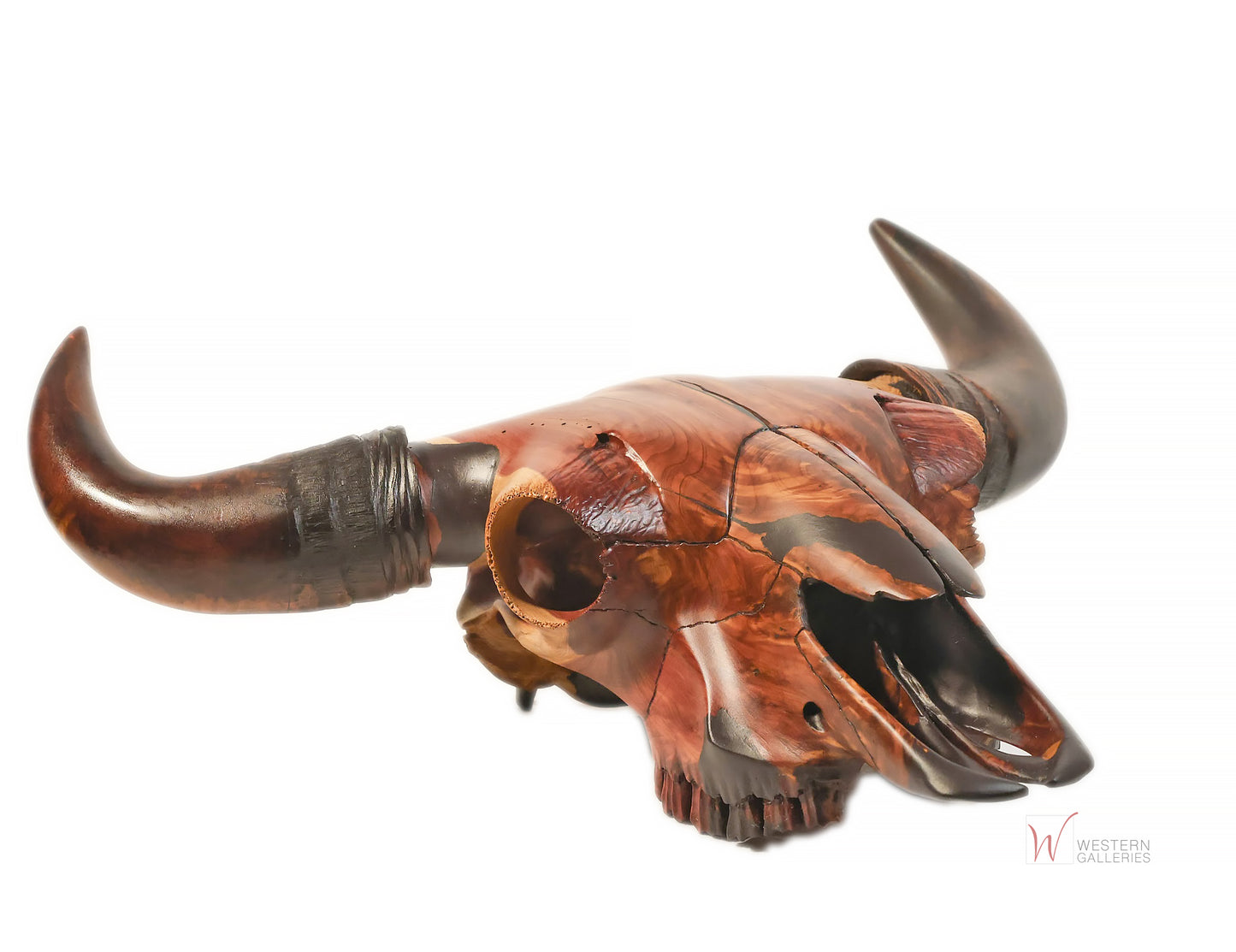 NEW Bison Skull Sculpture by RANDY WOOD