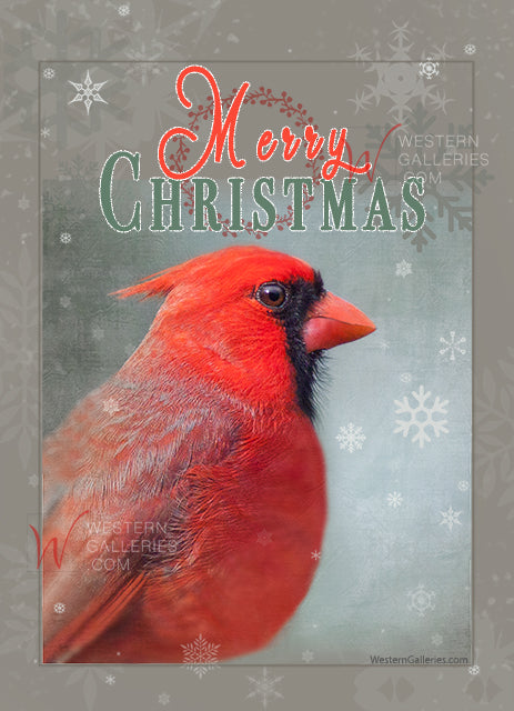 Download:  Printable Merry Christmas Red Cardinal