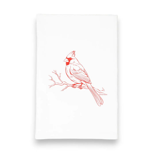 Red Cardinal Tea Towel NEW