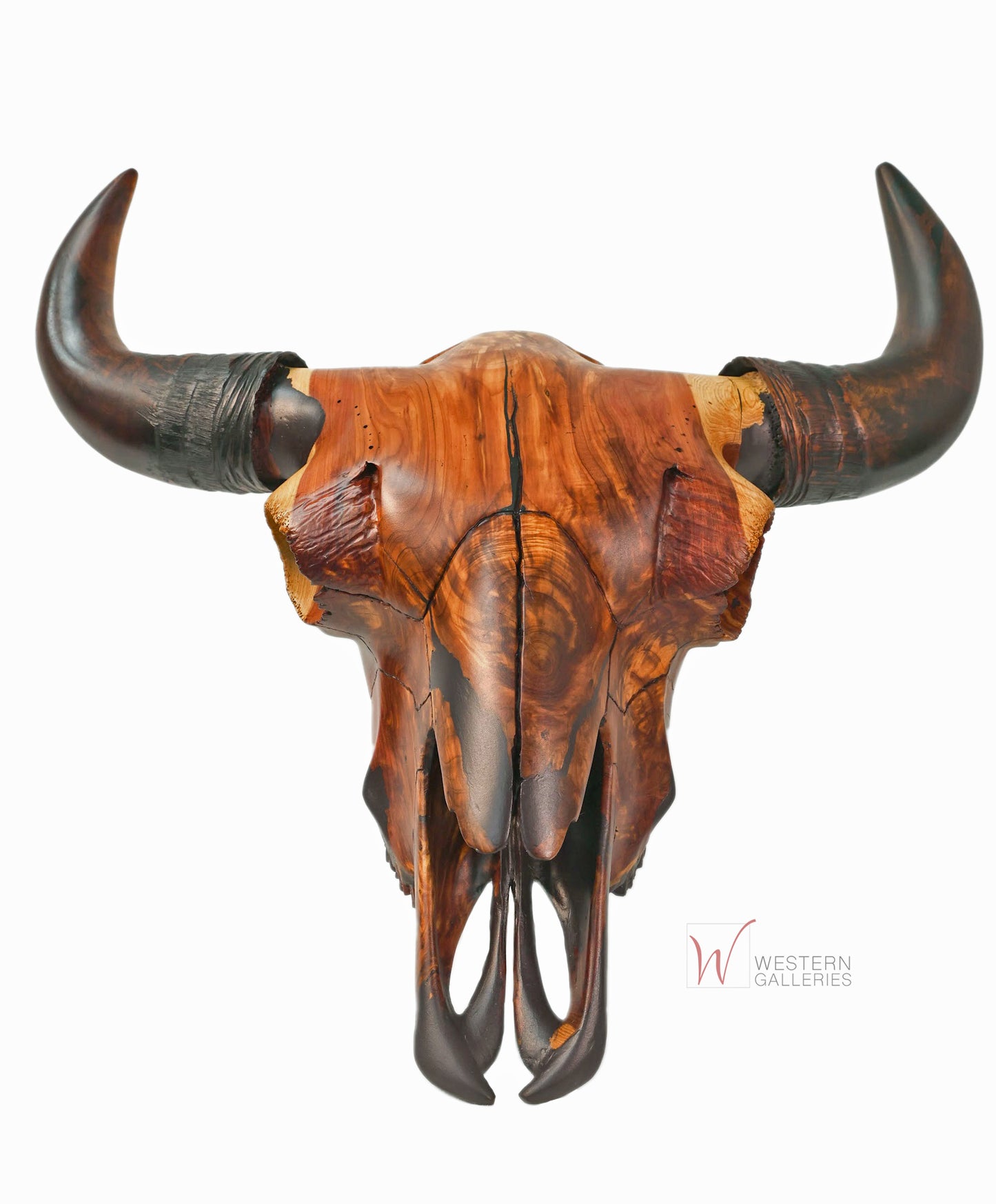 NEW Bison Skull Sculpture by RANDY WOOD