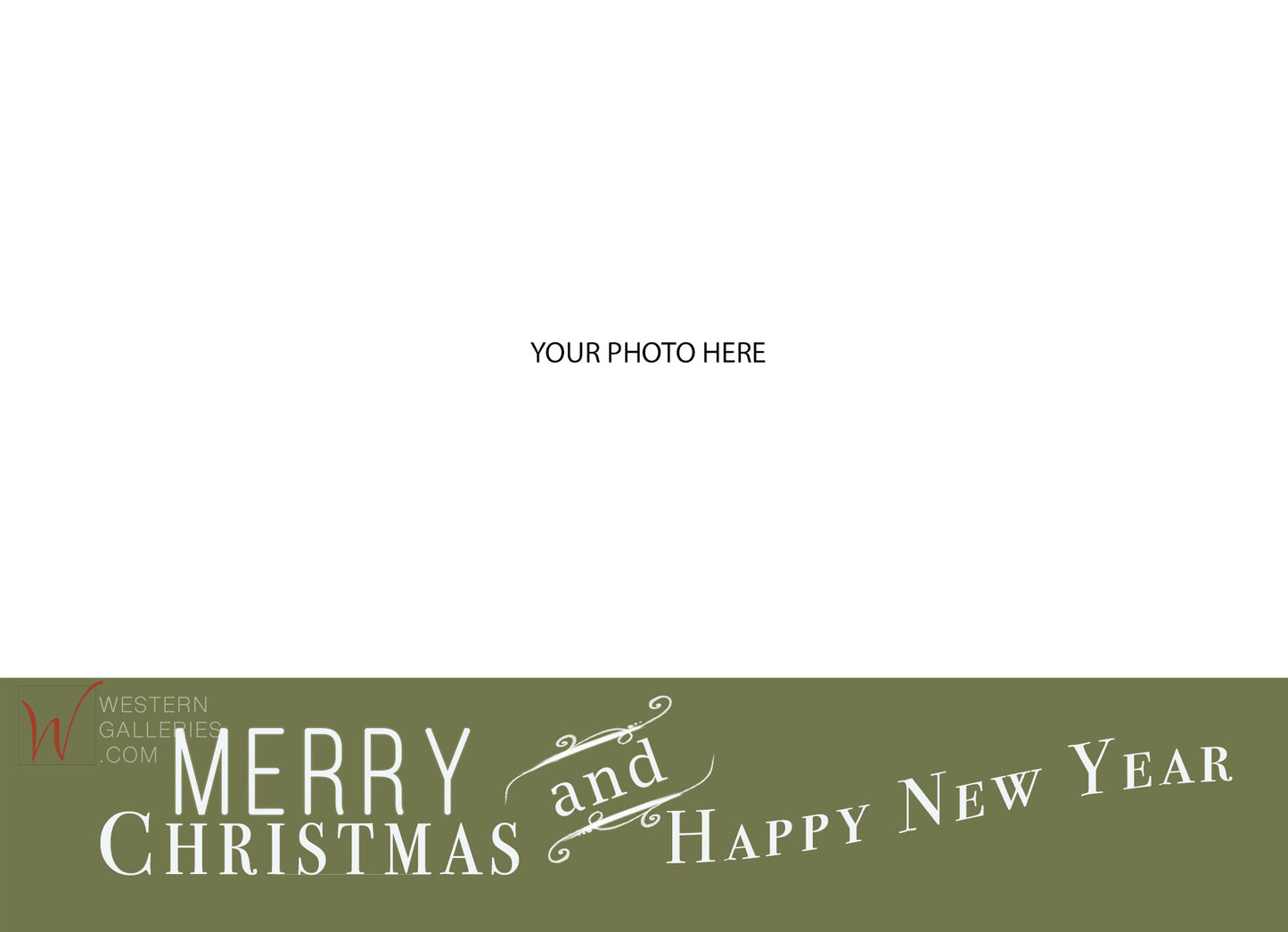 Download:  Merry Christmas & Happy New Year Green Border Printable Template