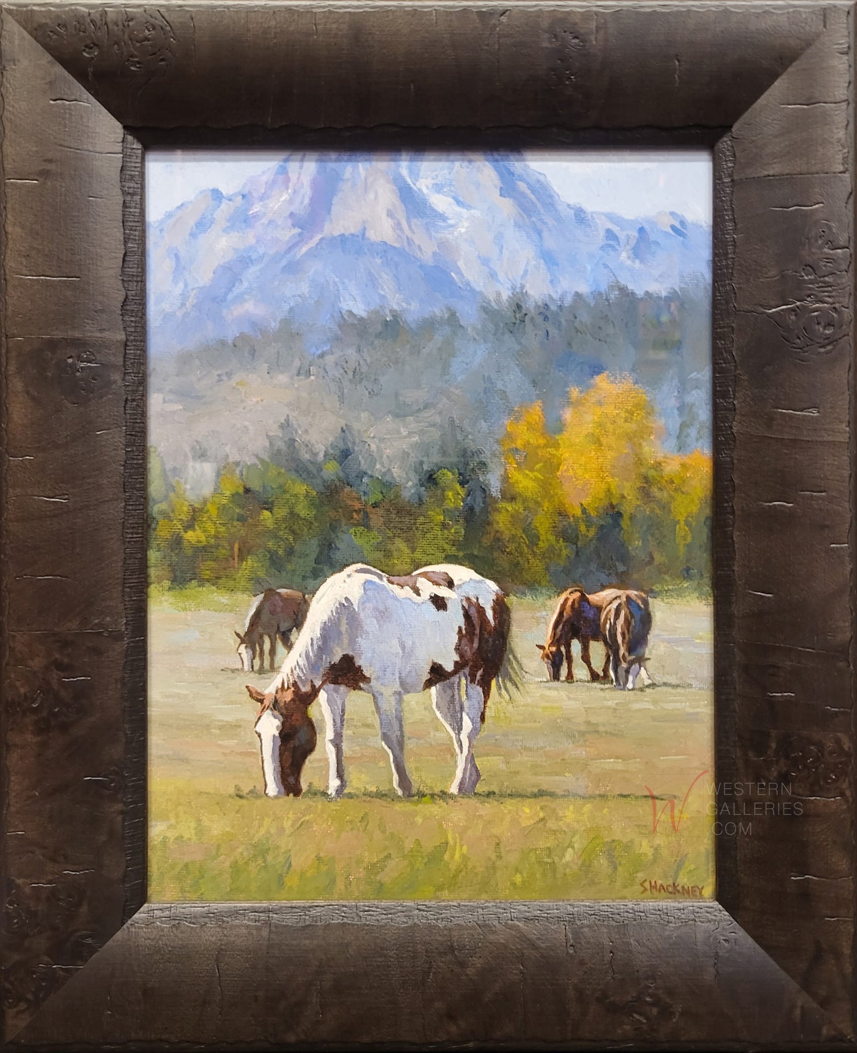 Teton Tranquility Horses by Susan Hackney | Western Galleries
