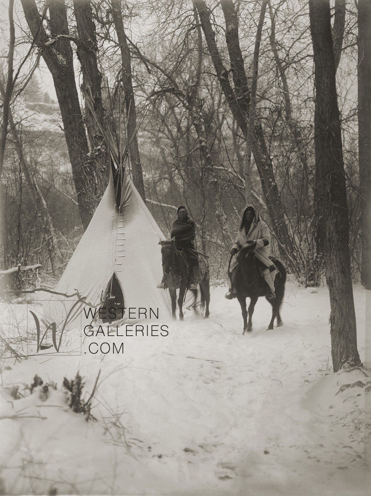 Vintage | Crow Tipi in Snow